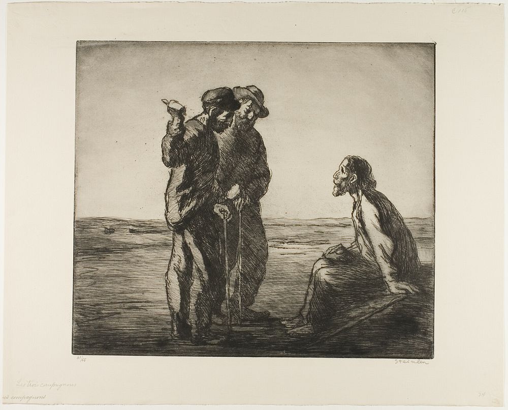 The Three Companions by Théophile-Alexandre Pierre Steinlen