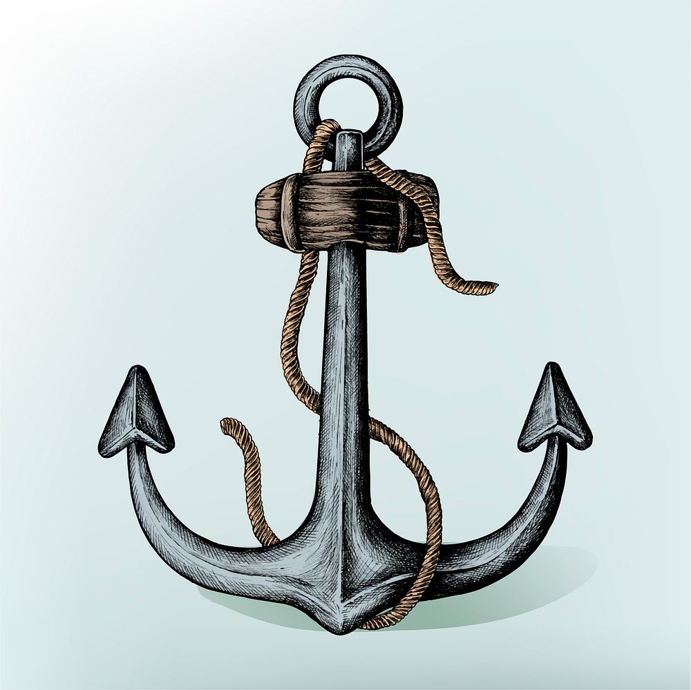 Anchor drawing, object illustration