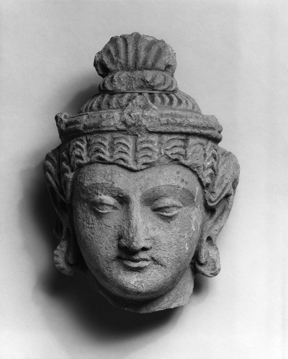 Head of Bodhisattva (5th century-6th century) by Indian