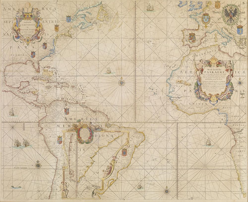 West Indiche Paskaret… (ca. 1710) by Johannes van Keulen