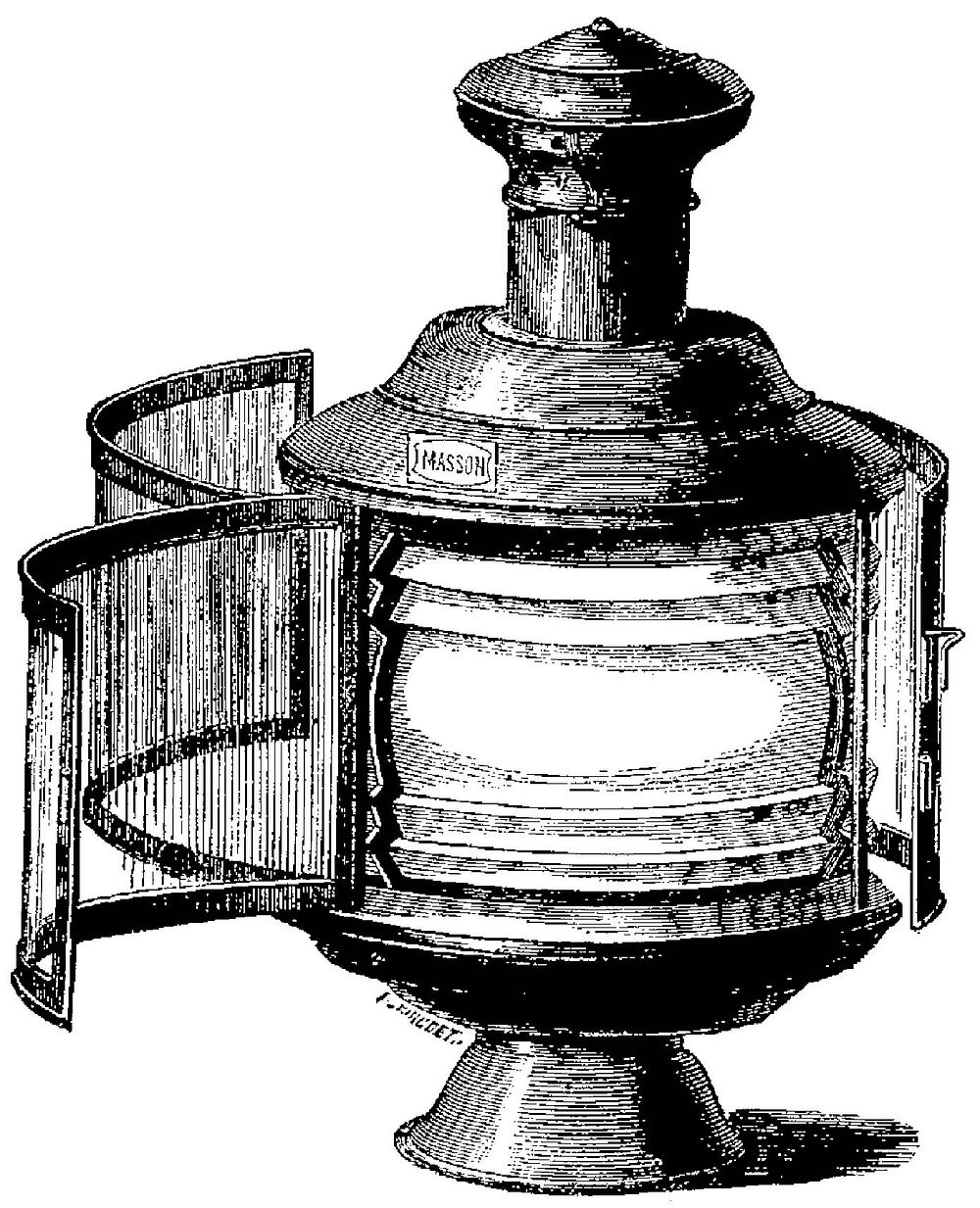 Lampe à pétrole pour les fanaux