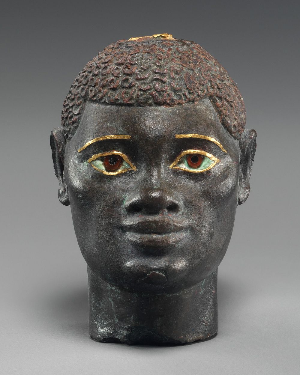 Head of an "Ethiopian" depicted in Hellenistic mode