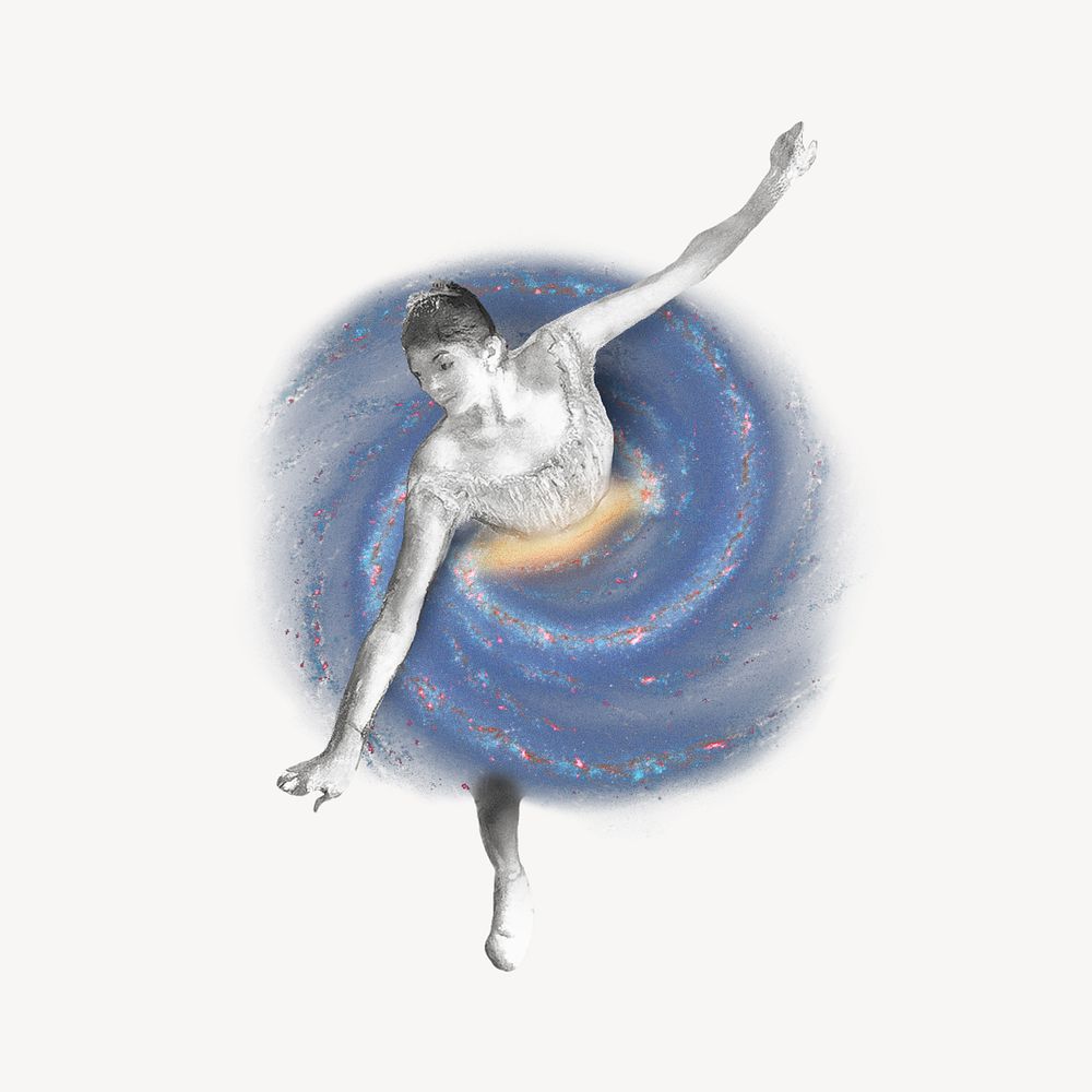Dancing ballerina, spiral nebula remix