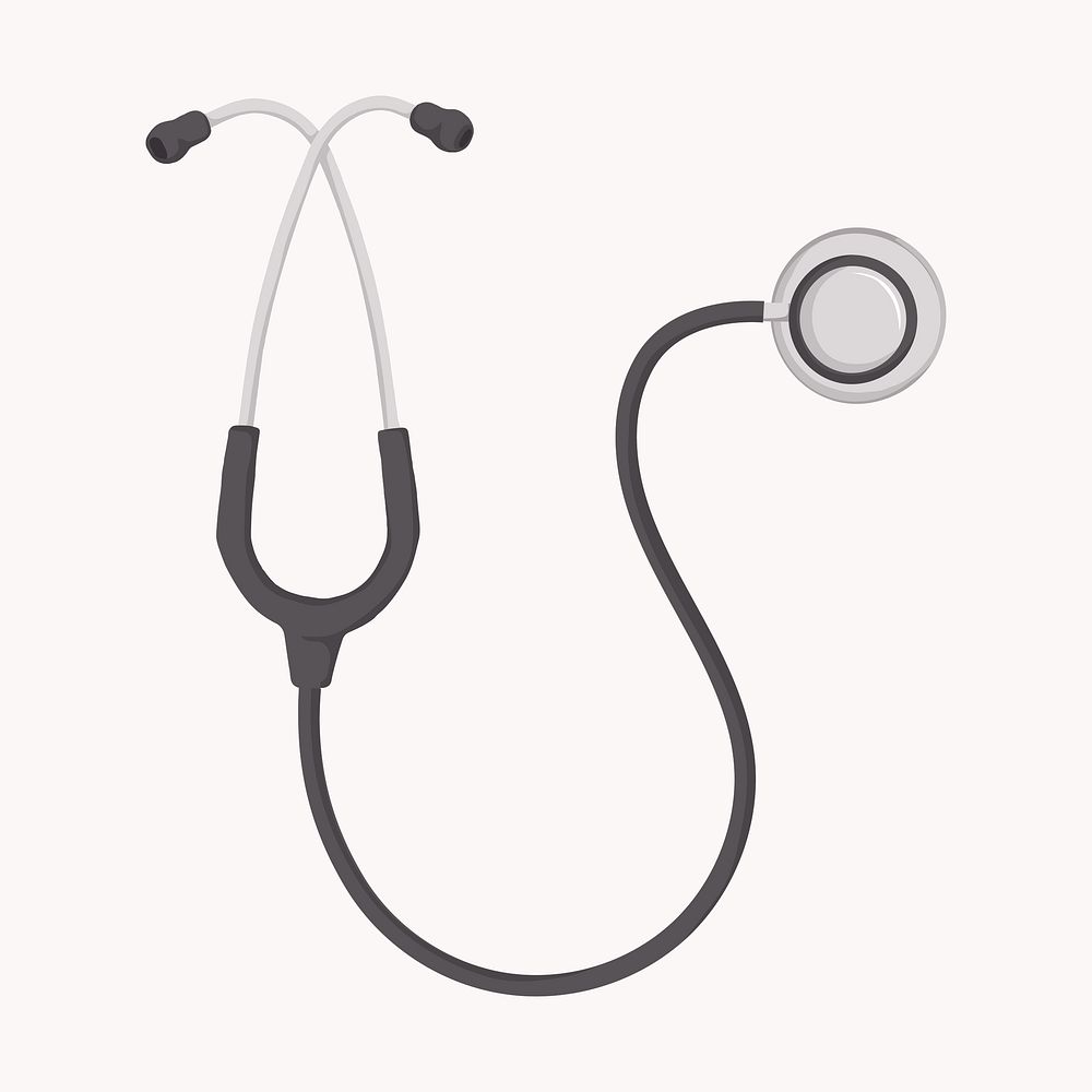 Doctor stethoscope, medical tool illustration