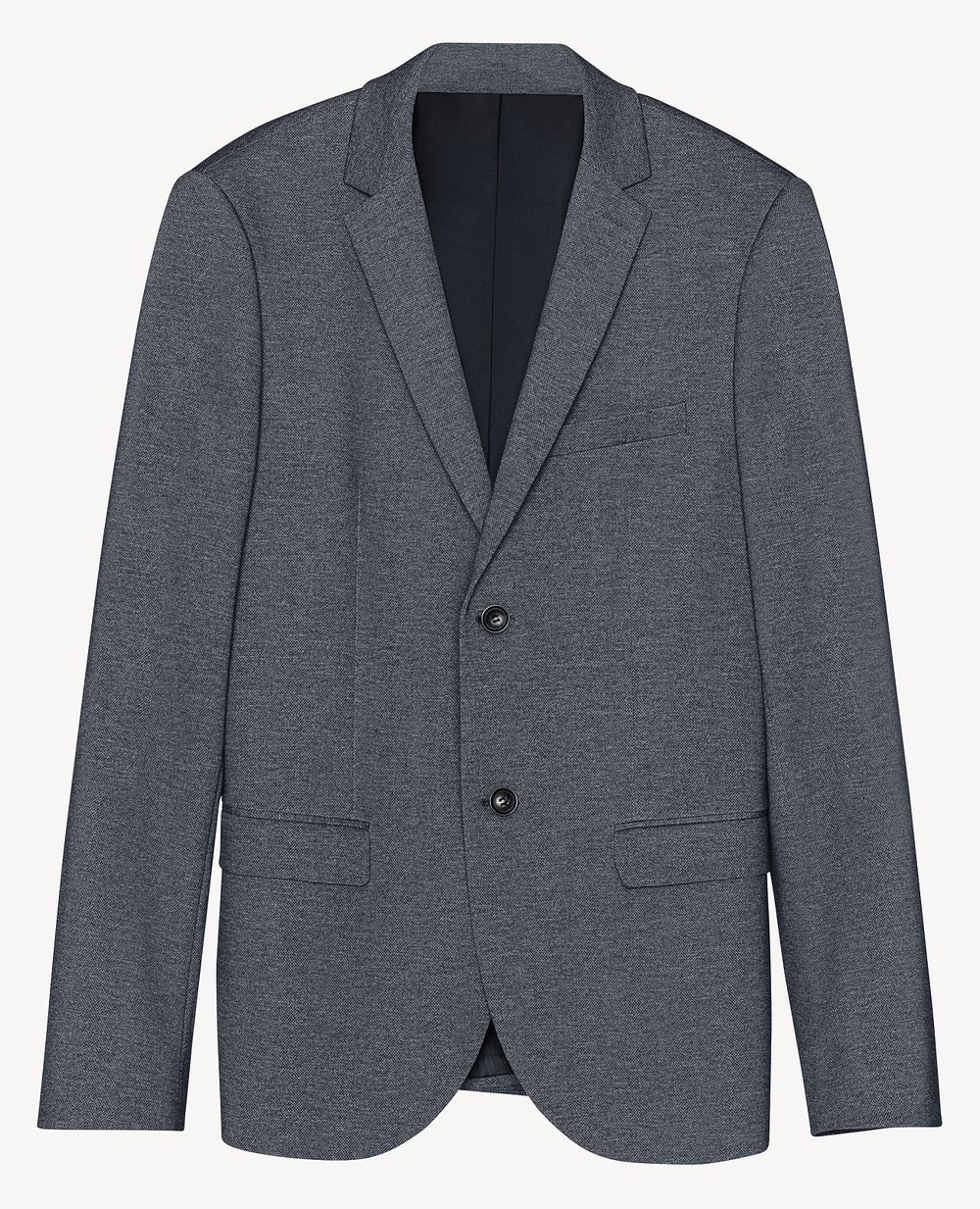 Men's gray suit, business attire design