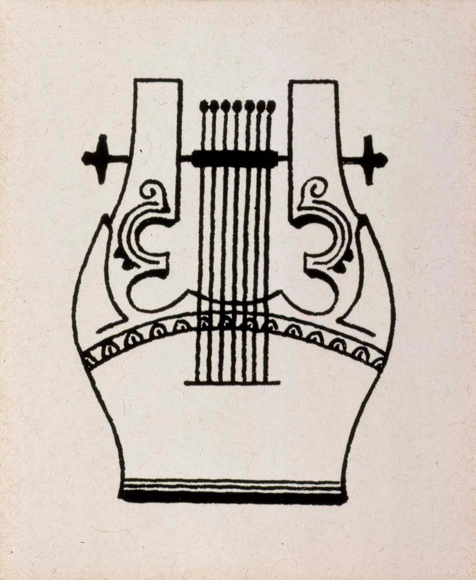 Adlercreutz-runon loppuvinjetti, originaalipiirustus vanrikki stoolin tarinain kuvitukseen, 1897 - 1900