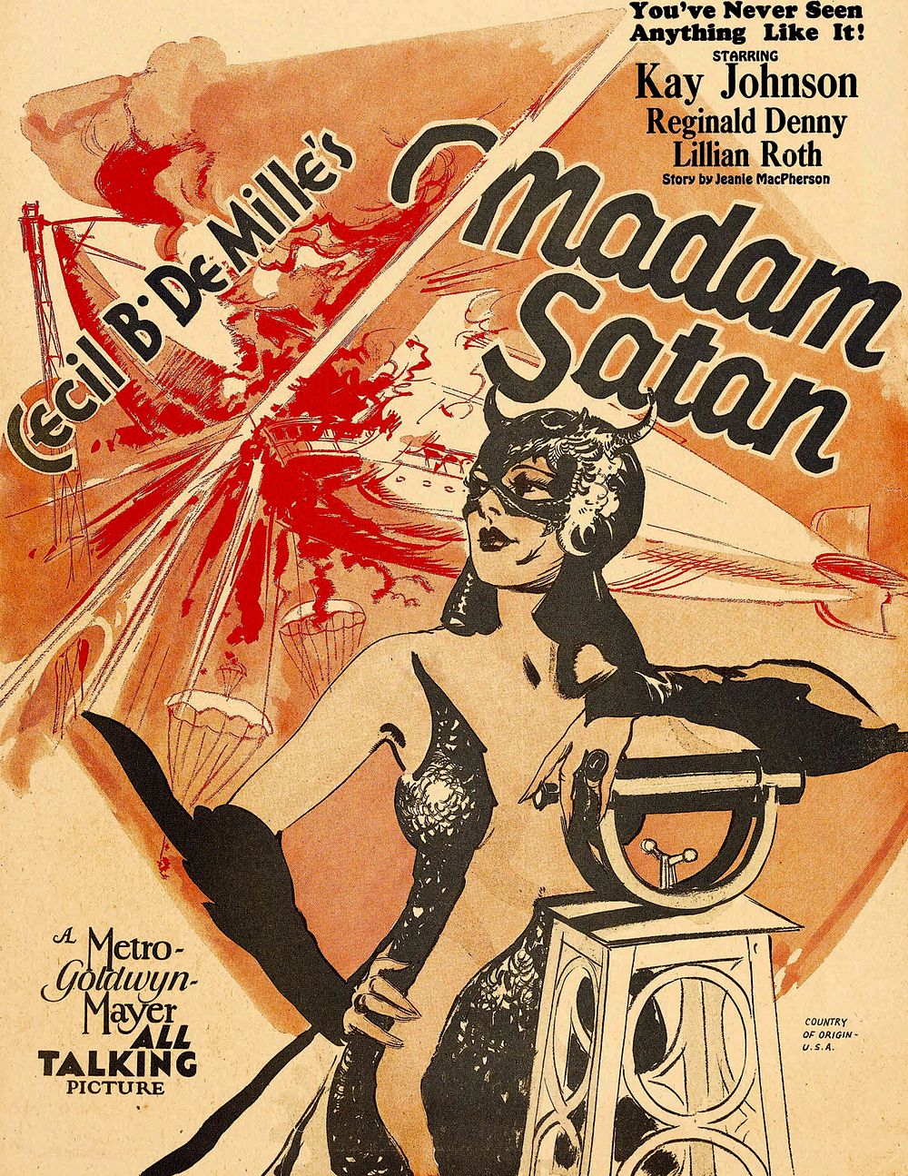 Poster artwork for Madam Satan (1930)