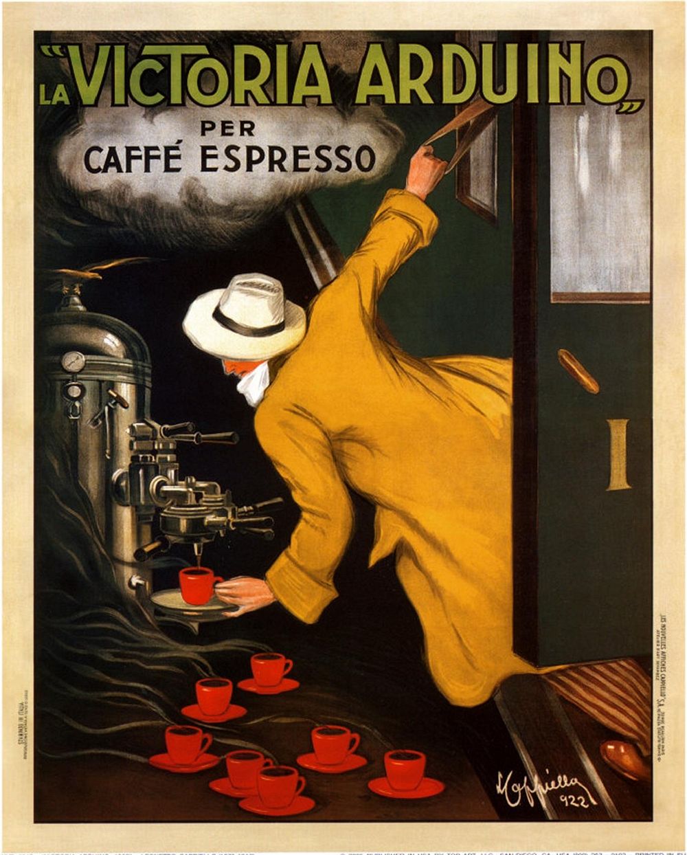 Advertising poster for Victoria Arduino by Leonetto Cappiello - 1922.