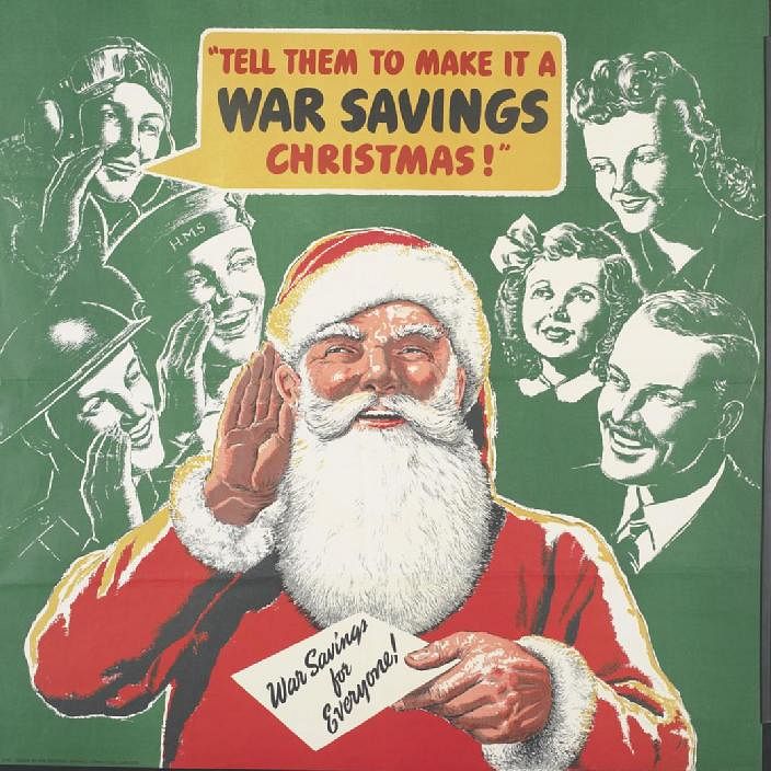 Tell Them to Make It a War Savings Christmas!whole: the image occupies the majority. The title is partially integrated and…