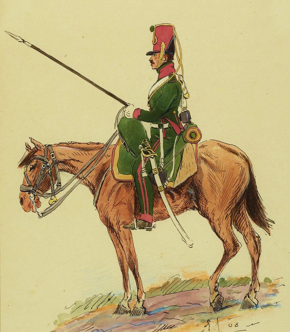 Éclaireur-dragon de la Garde impériale, en 1813.