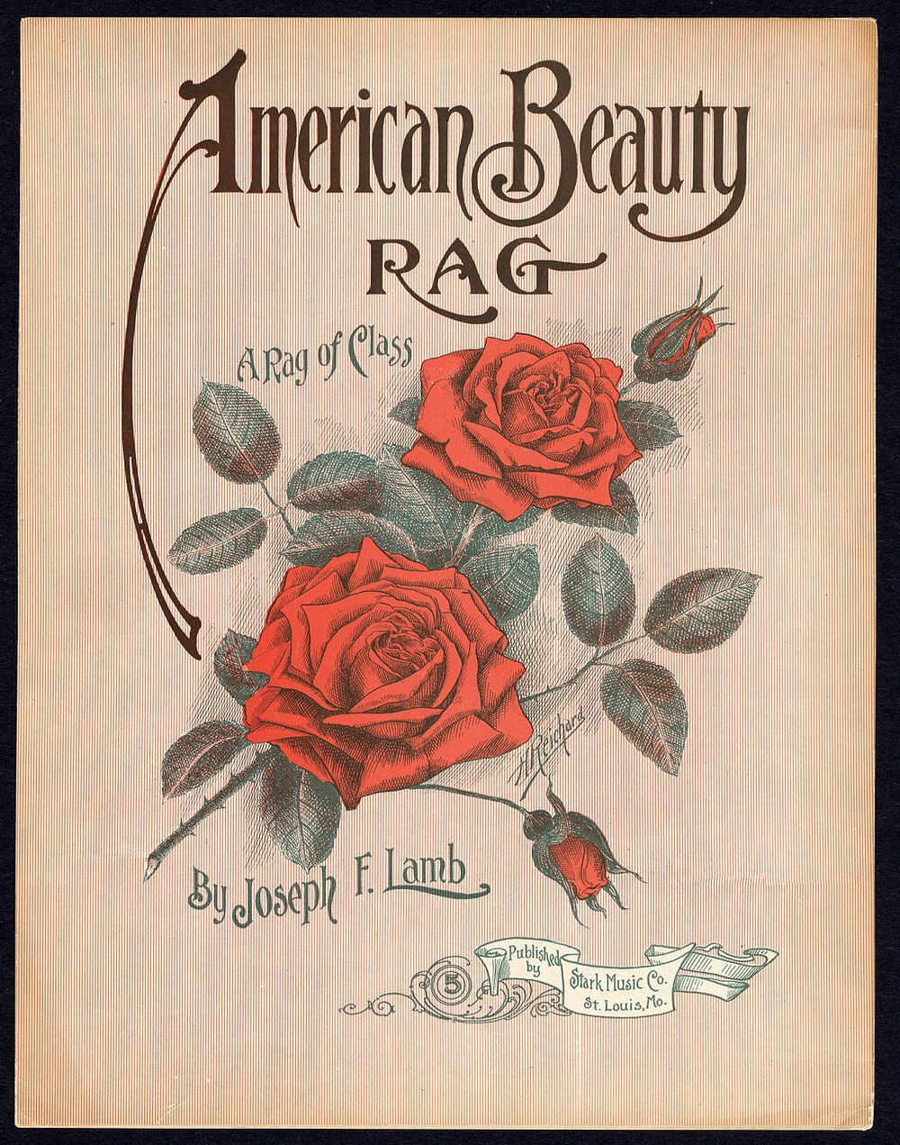 "American Beauty Rag" (sheet music) Page 1 of 5