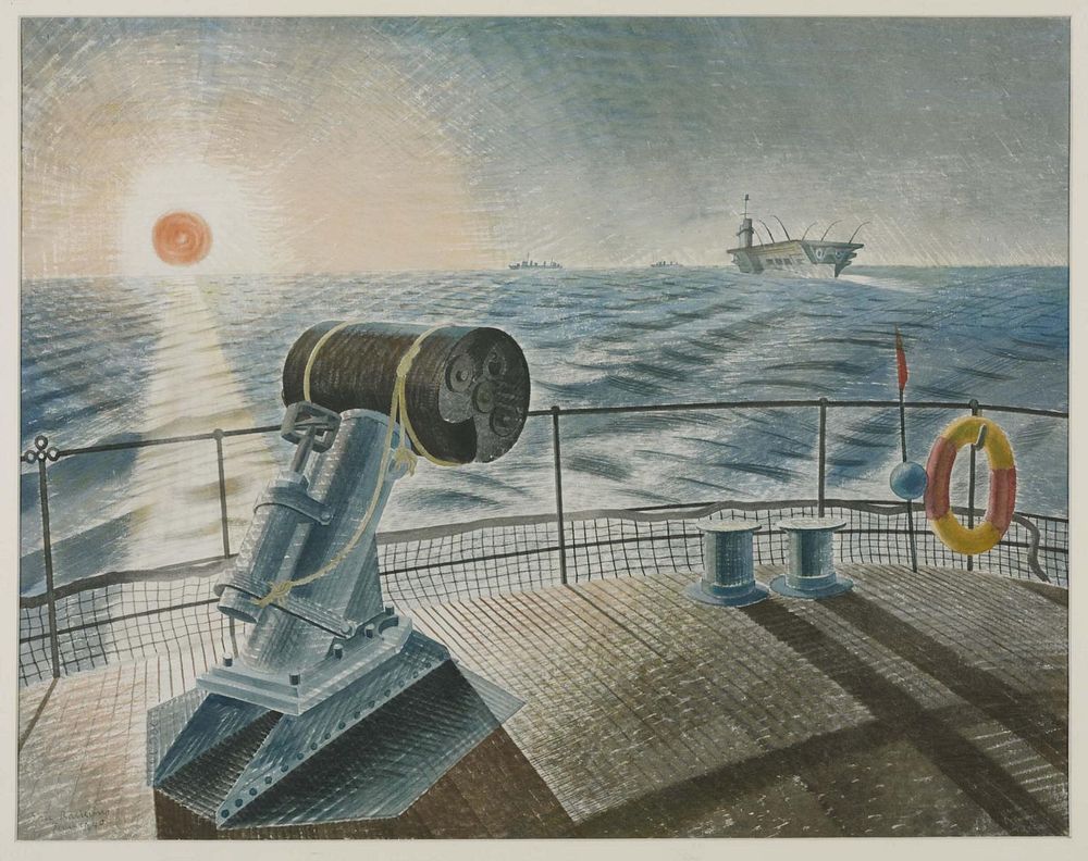 Midnight Sun 1940 Eric Ravilious 1903-1942 Presented by the War Artists Advisory Committee 1946Ravilious was attached to the…