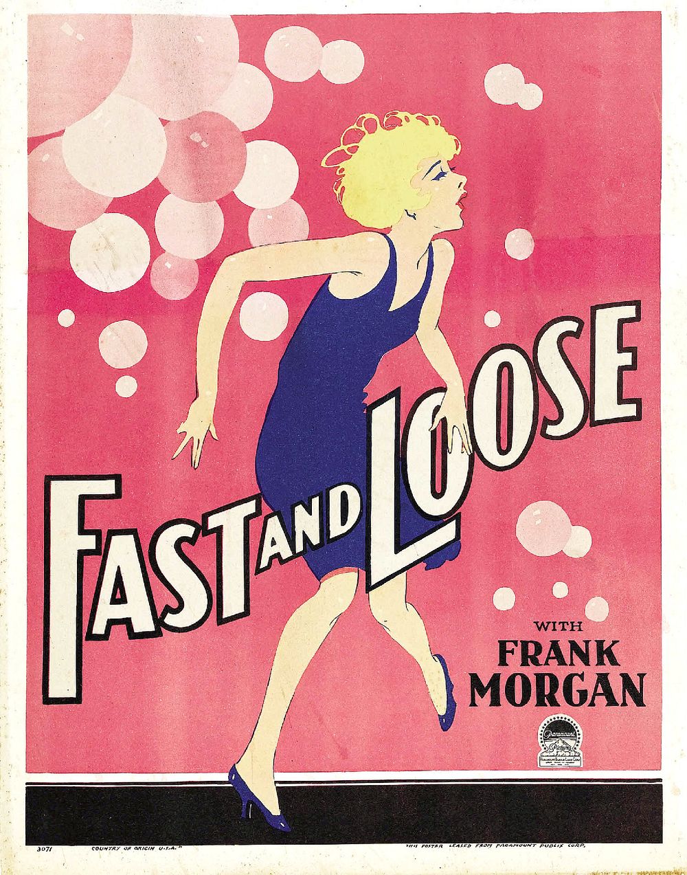 Window Poster for the 1930 film Fast and Loose.The original source of the poster before refurring and relicensing is here.…