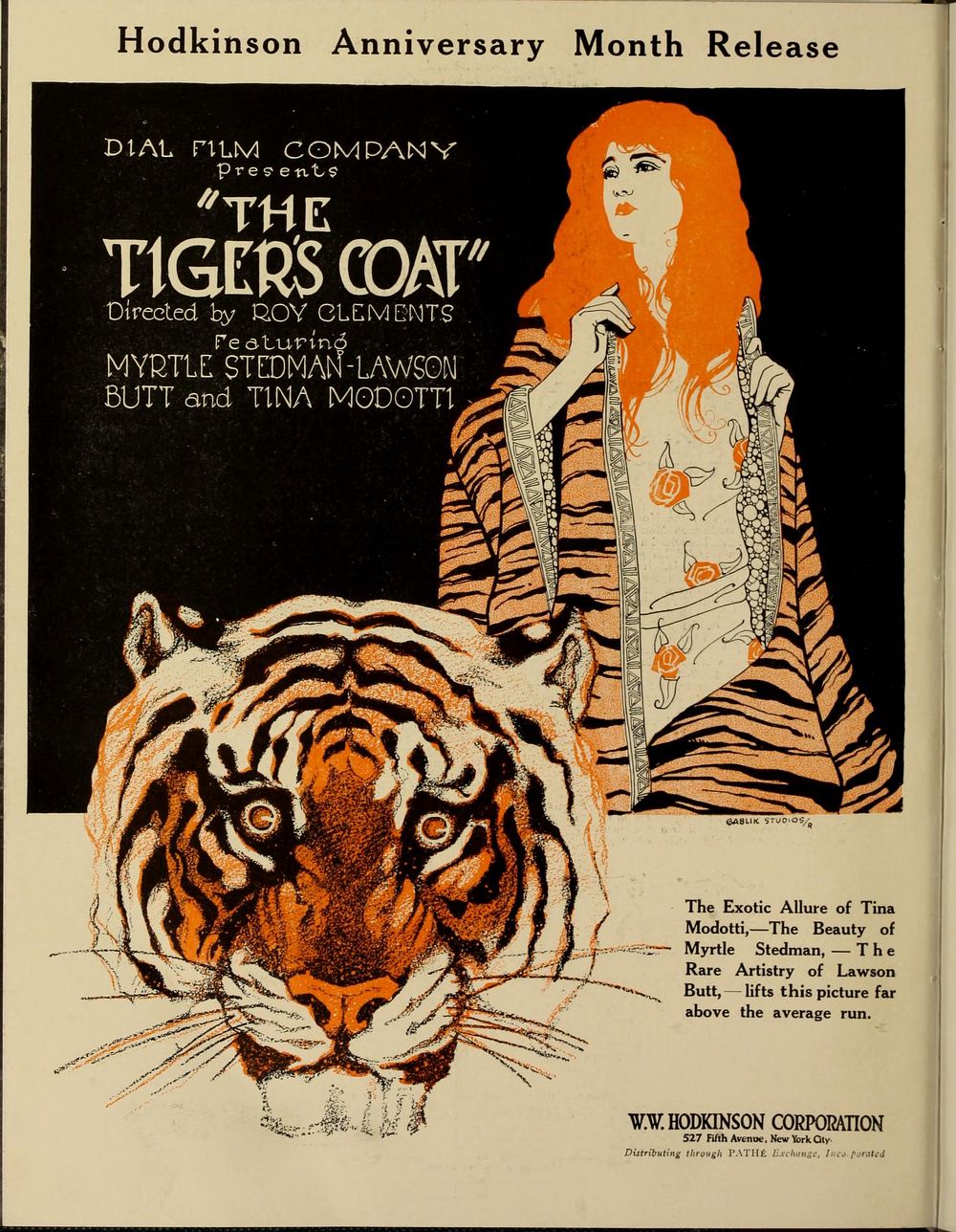 Ad for The Tiger's Coat"
