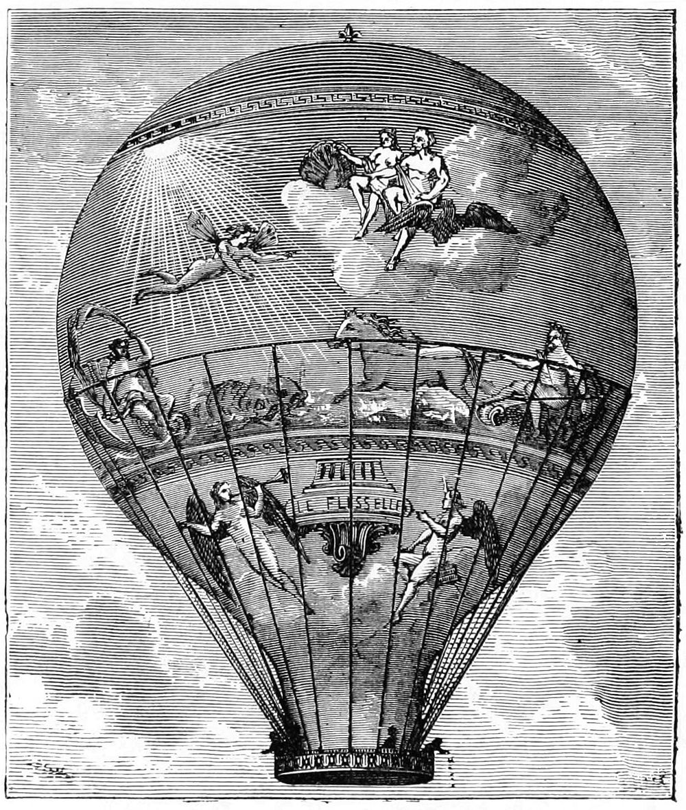Illustration, "Le Flesselles" from Wonderful Ballon Ascents