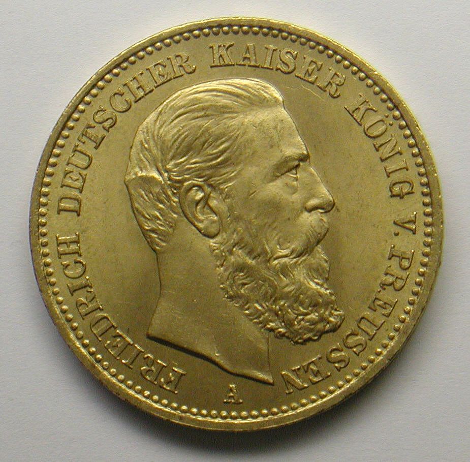 20-mark piece, Frederick I, German Emperor, 1888