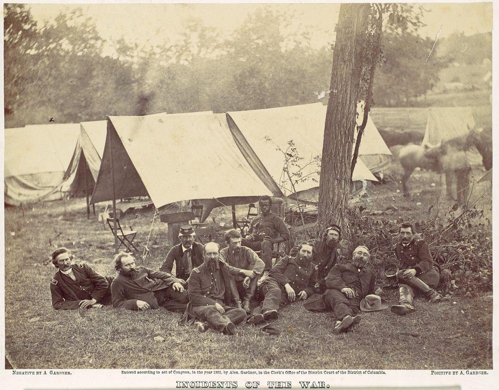 Group at Headquarters of the Army of the Potomac, Antietam, October 1862