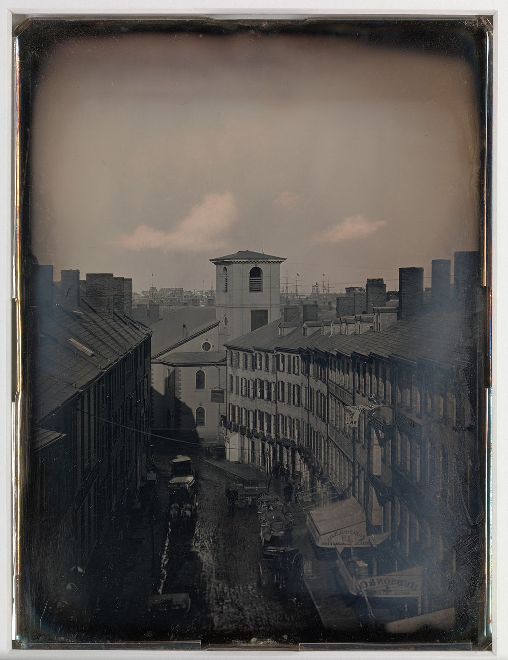 [View Down Brattle Street from the Southworth & Hawes Studio at 5 1/2 Tremont Row, Boston]