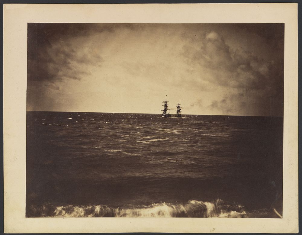 Two Ships Heading Away from Shore
