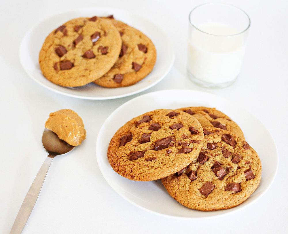 Free chocolate chip cookies image, public domain dessert CC0 photo.