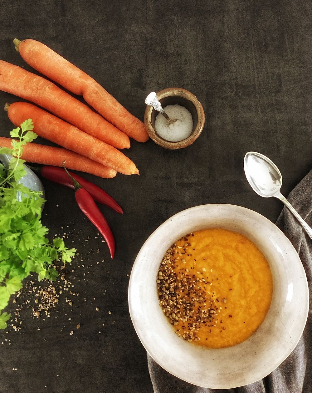 Free carrot soup image, public domain food CC0 photo.