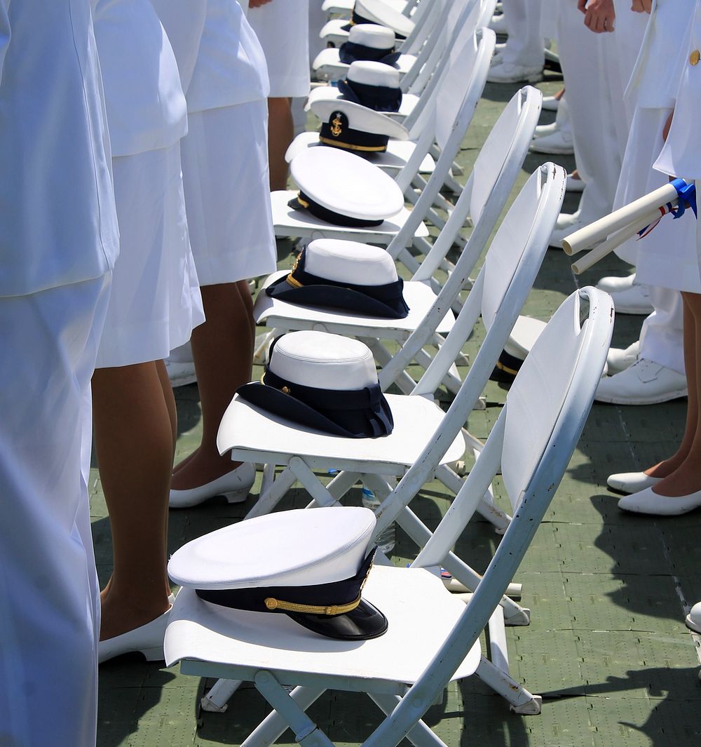United States Academy Comissioning Ceremony 2014United States Coast Guard Cadets celebrate as they comissioned as Ensigns in…