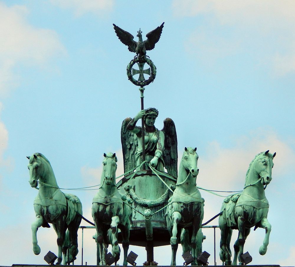 Brandenburger Tor horse statue. Free public domain CC0 photo.
