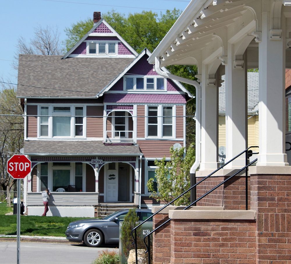 Suburban neighborhood. Free public domain CC0 photo.