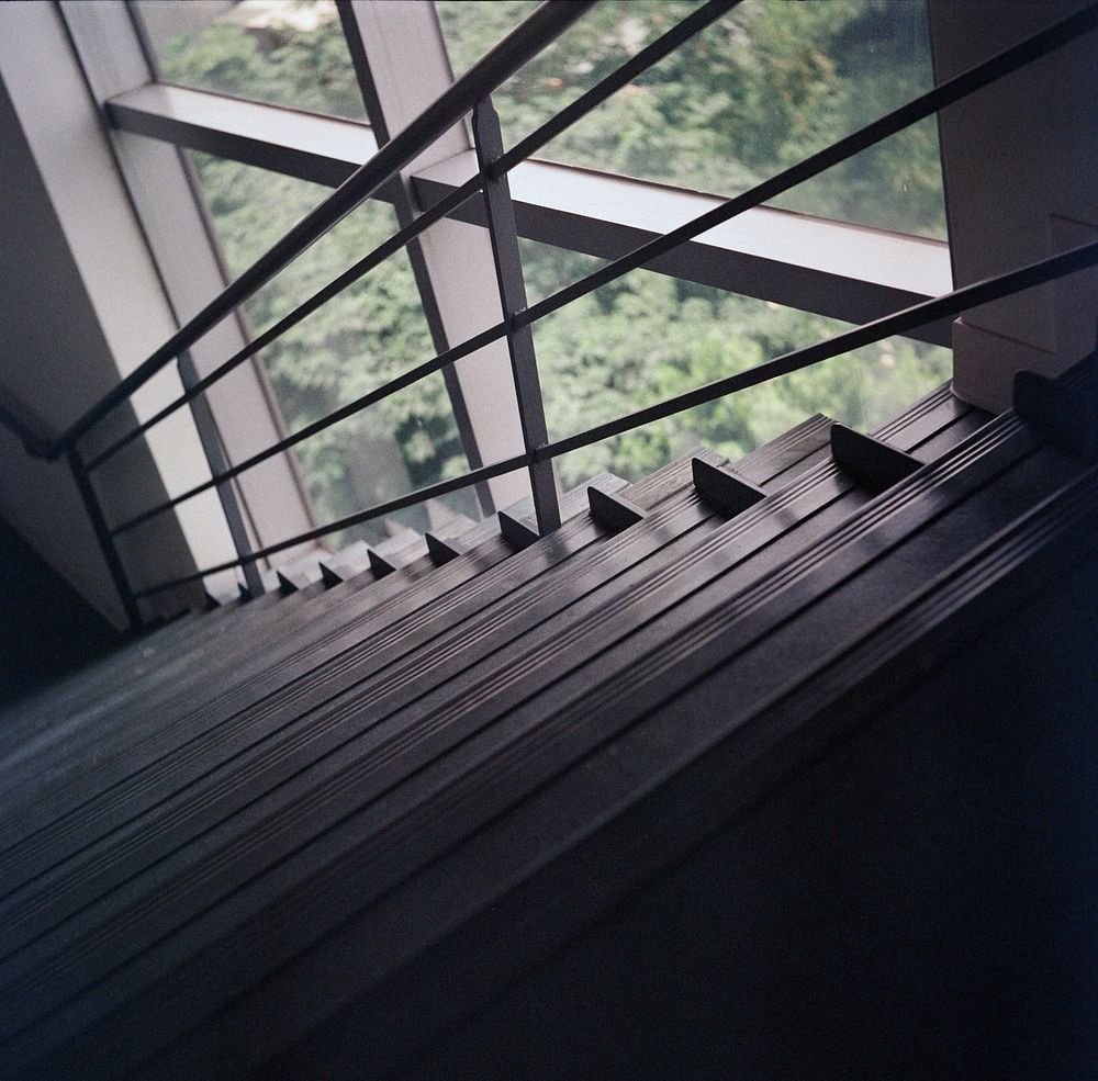 Modern staircase architecture. Free public domain CC0 photo.