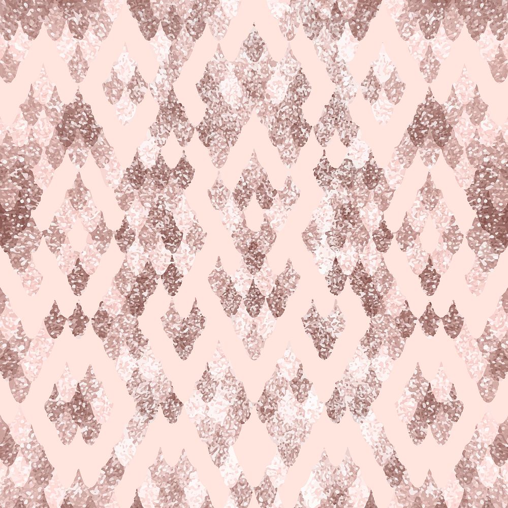 Snake scale pink seamless pattern, luxury animal print background vector