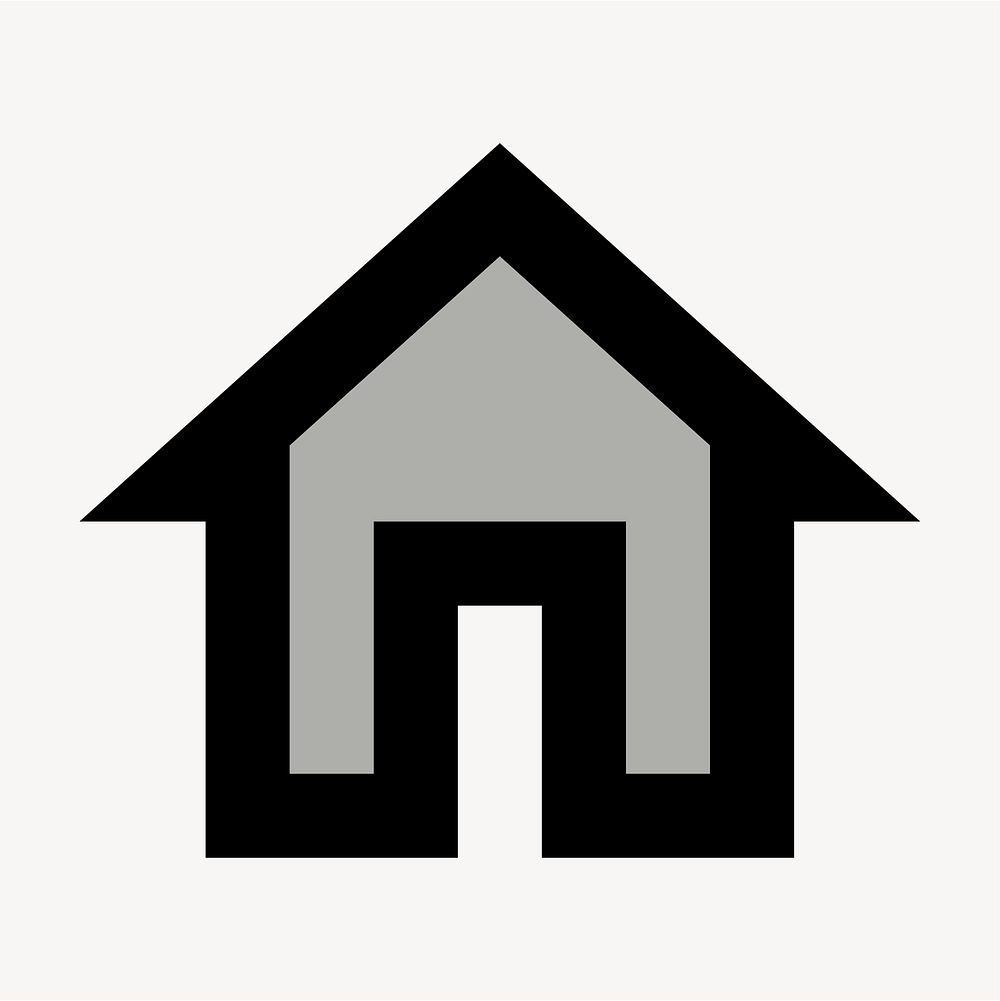 Home two tone icon for business website psd