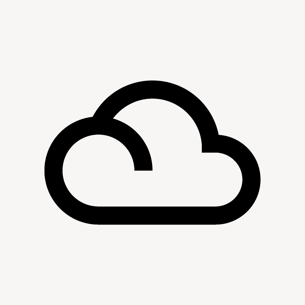 Cloud icon filter drama, online storage, sharp design psd