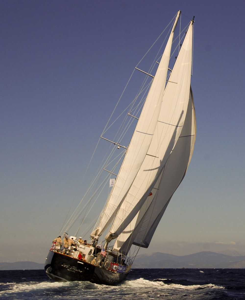 Free sailboat in the sea image, public domain CC0 photo.