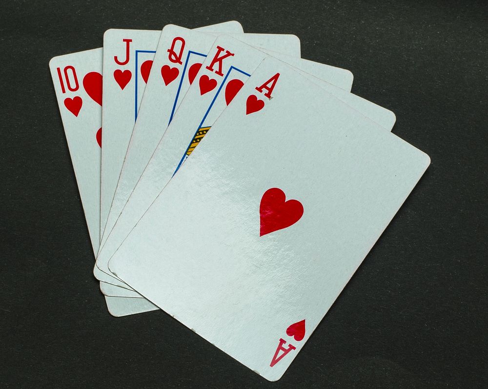 Playing cards, poker, gambling photo, free public domain CC0 image.