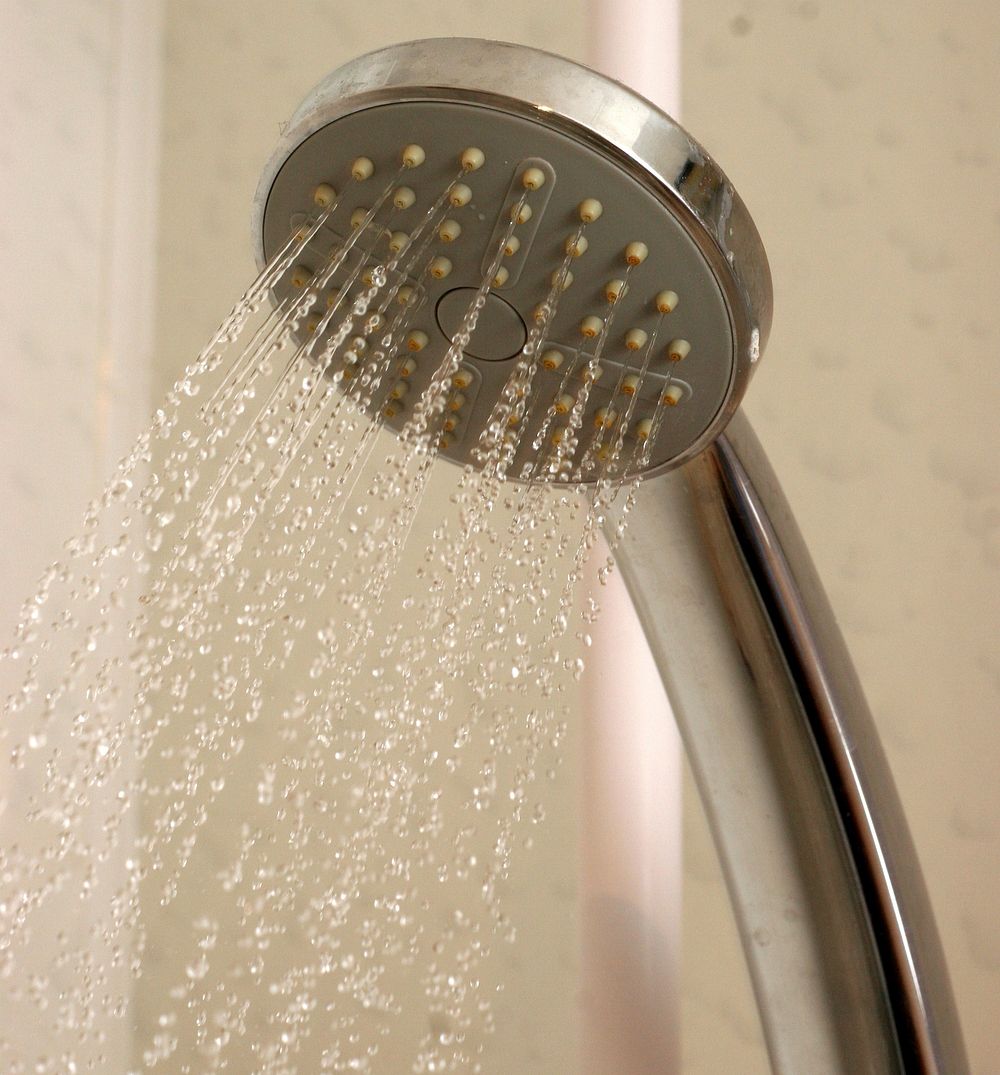 Shower head, free public domain CC0 image.