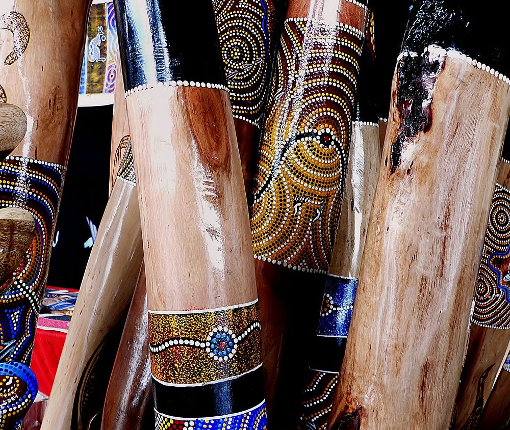Free didgeridoo designs image, public domain art CC0 photo.