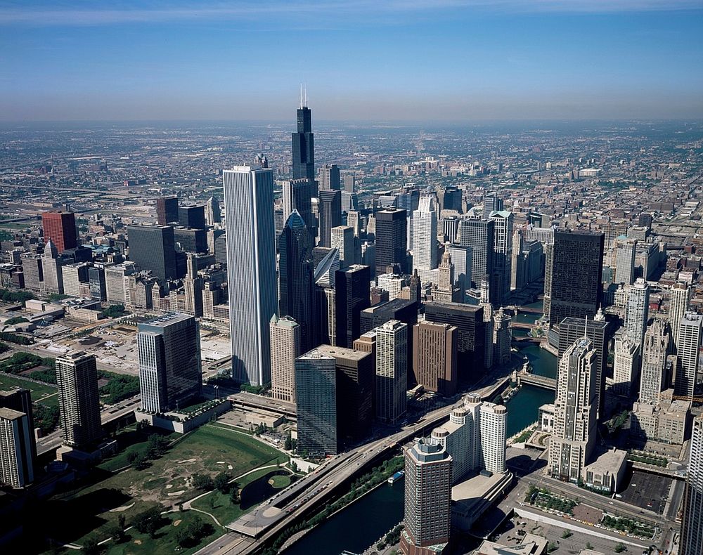 Chicago cityscape, free public domain CC0 photo