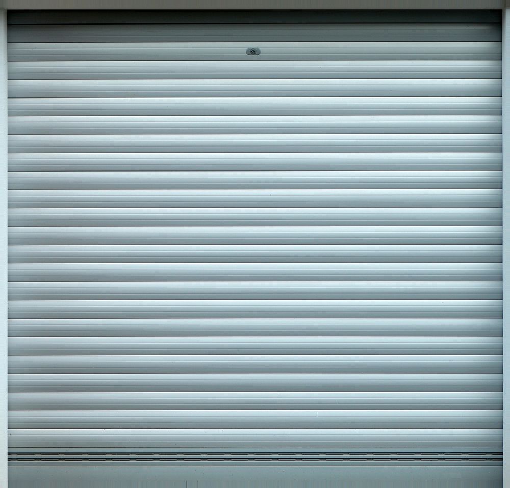 Garage door grey color photo, free public domain CC0 image.