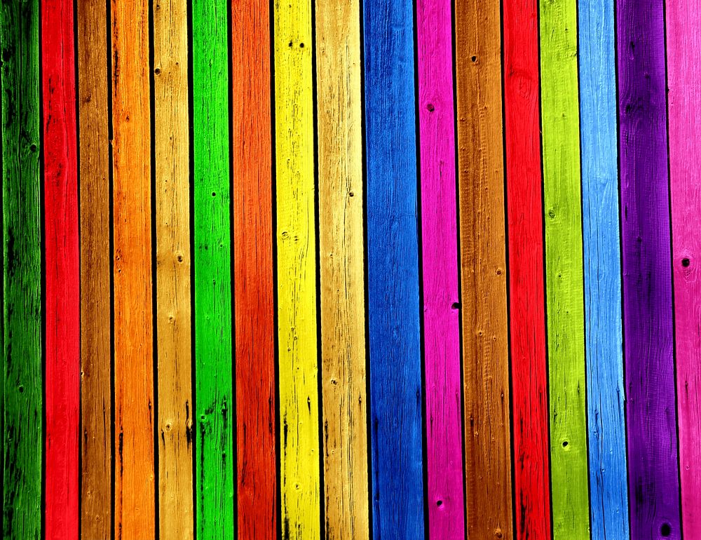 Free rainbow wood floor image, public domain abstract CC0 photo.