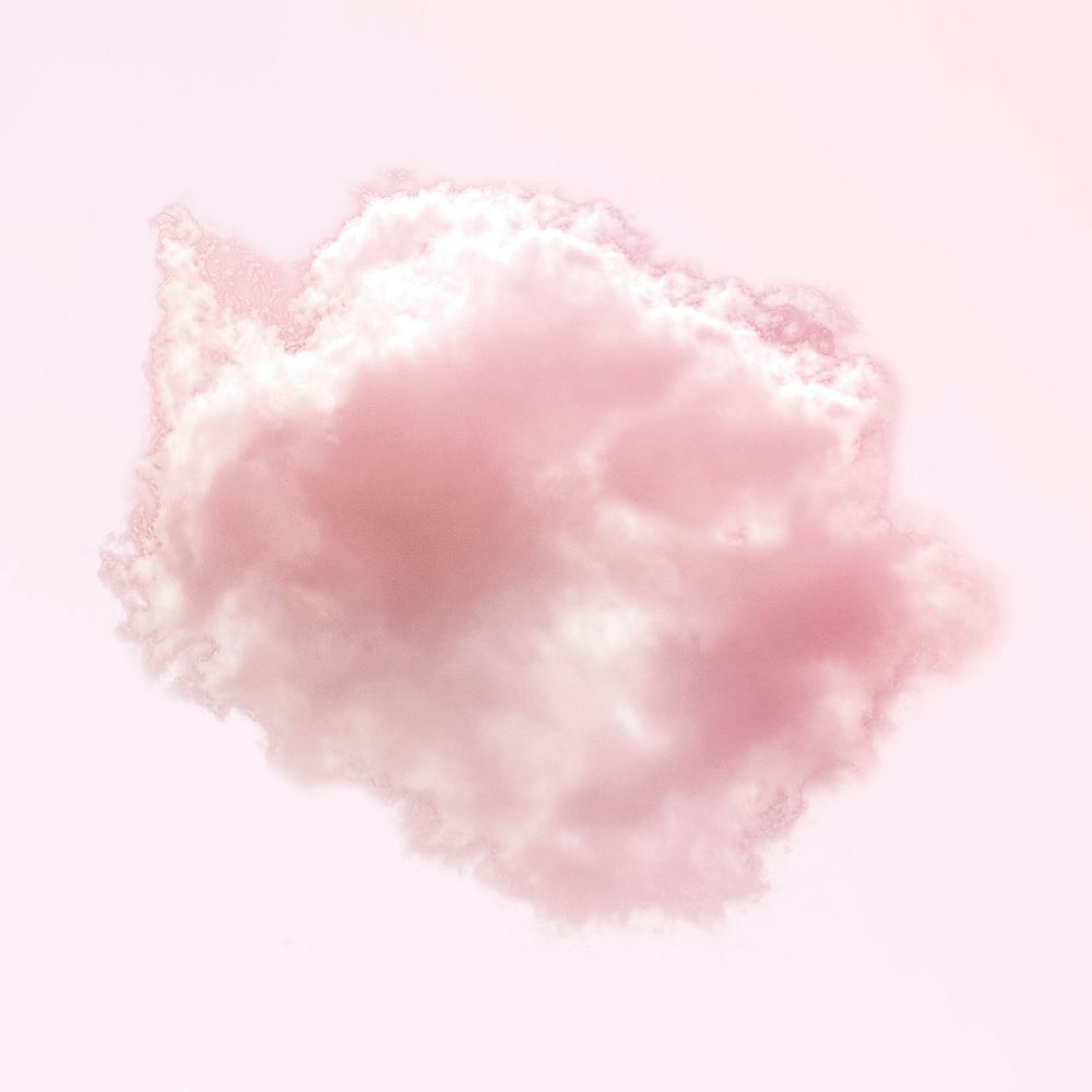 Pink cloud background, aesthetic dawn sky