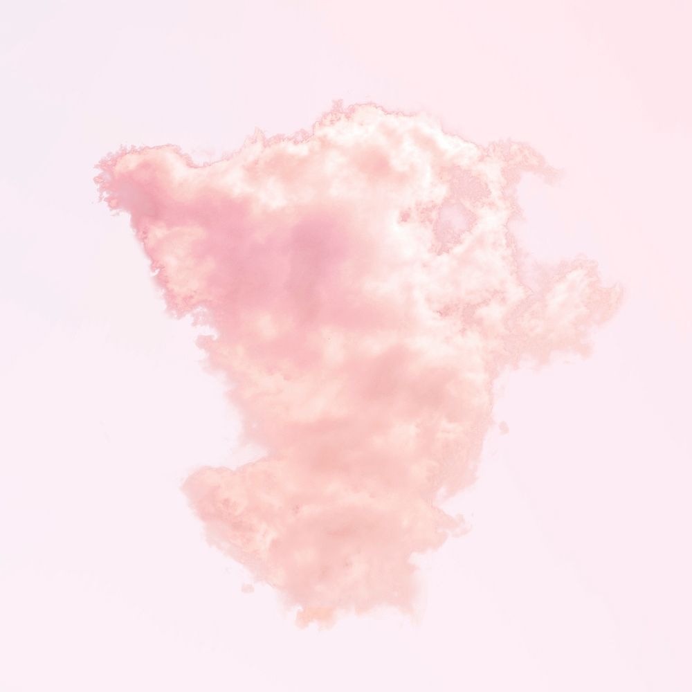 Pink cumulus cloud background, aesthetic dusk sky