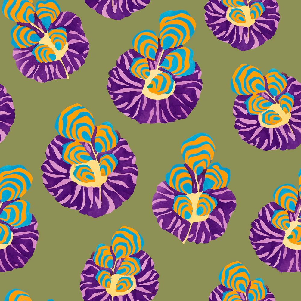 Botanical seamless pattern, colorful background vector