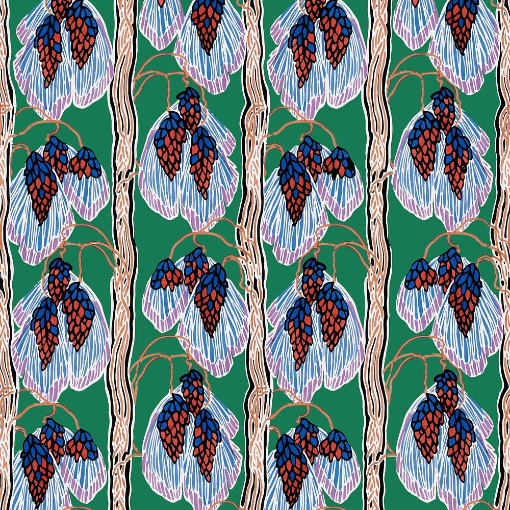 Vintage colorful art deco background vector