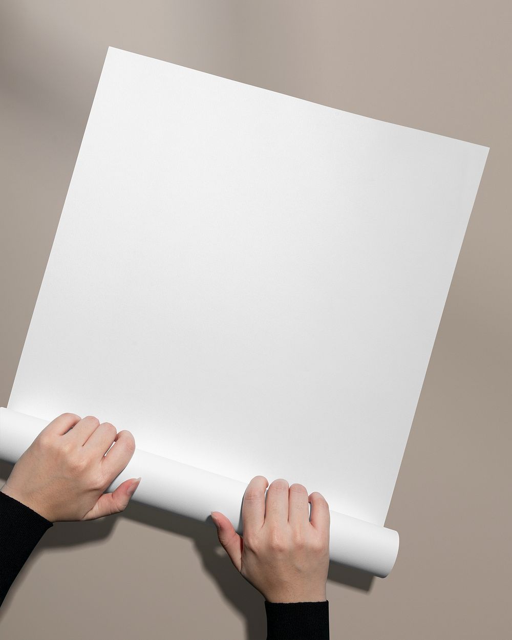 Blank white paper, design space