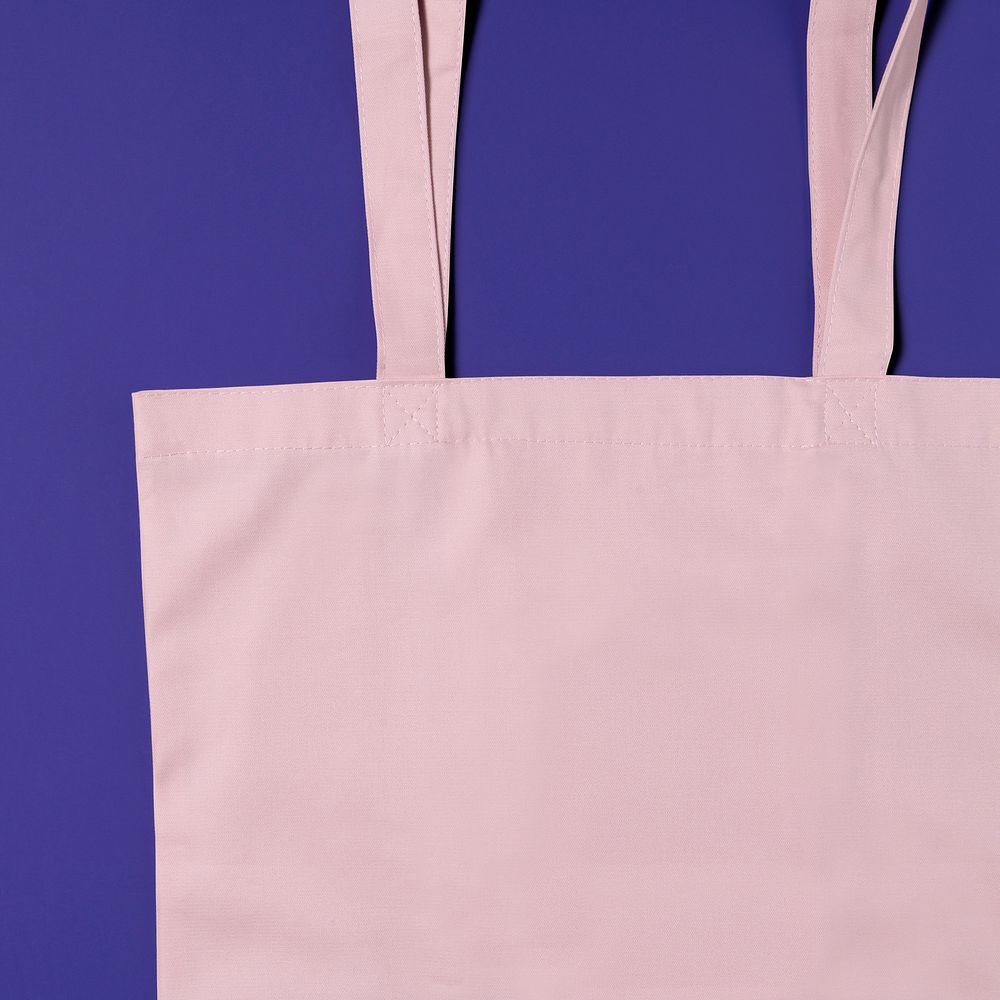 Pastel pink tote bag, eco-friendly product