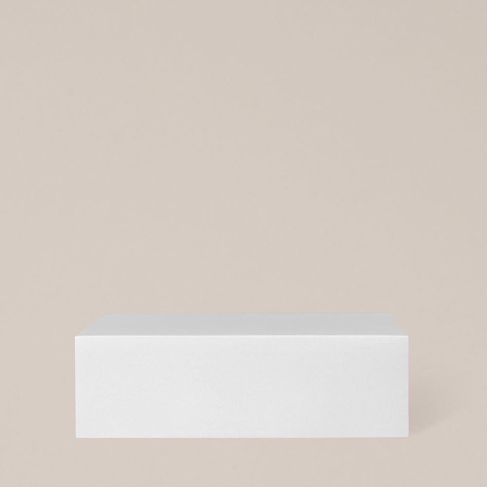 Gray product podium, rectangle shape design element
