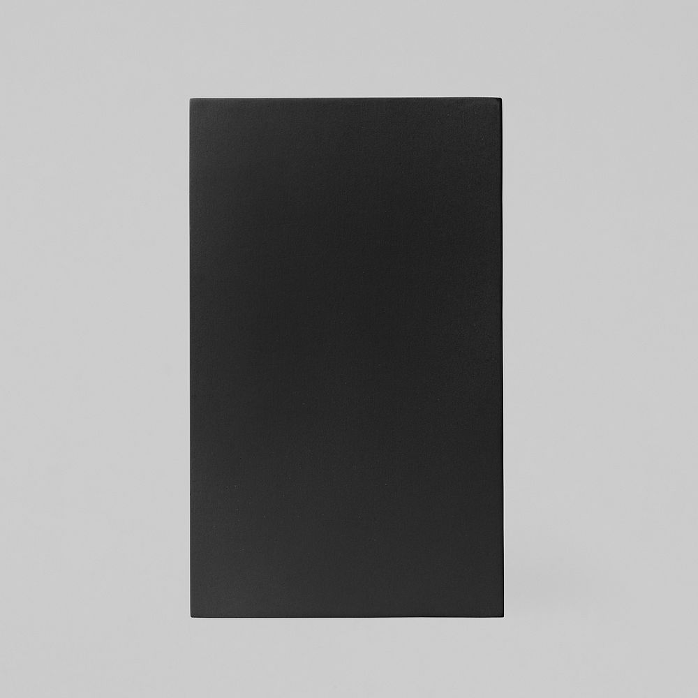 Black rectangle shape, geometric design element