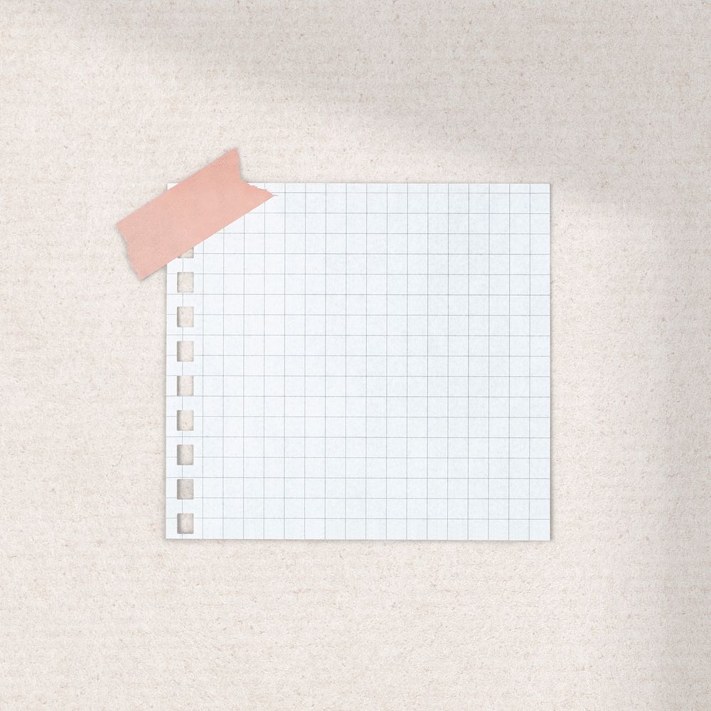 Grid note paper, stationery design