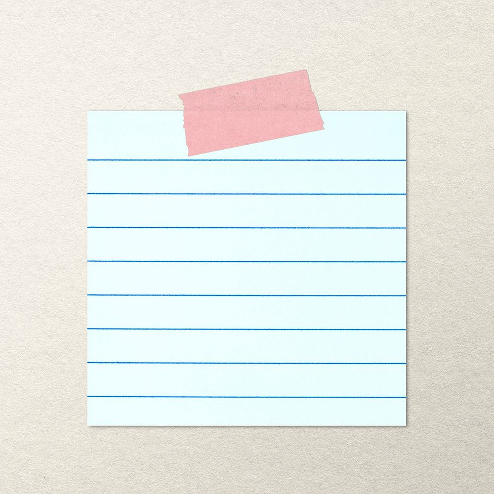 Lined note paper, stationery design 
