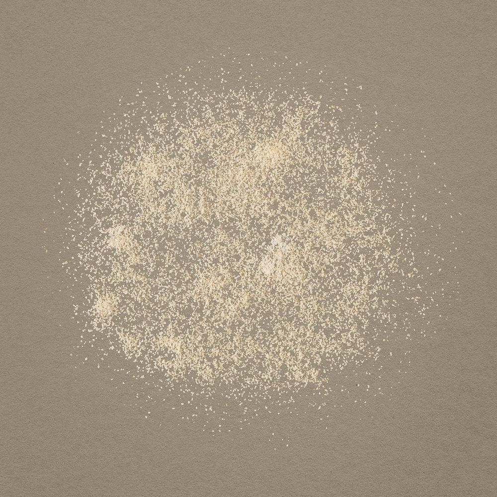 Sand collage element, isolated object design psd